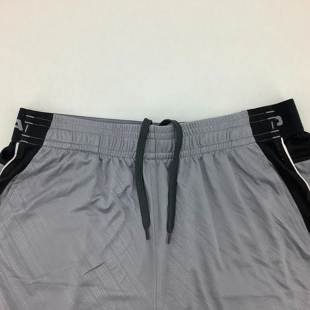 Head Men's Athletic Shorts | Workout Gear | Grey & Black | Large *NEW - Picture 2 of 3
